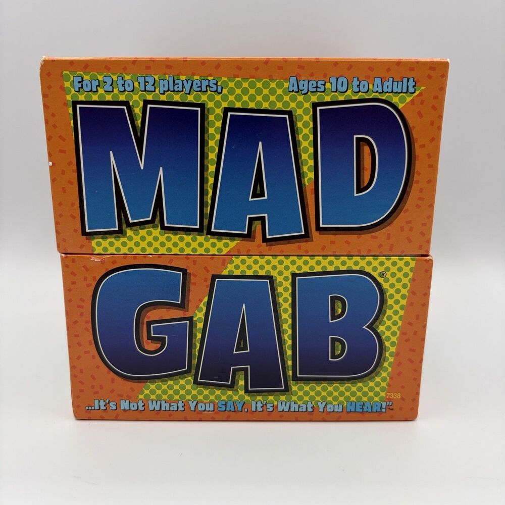 VINTAGE Mad Gab Game COMPLETE Patch Products 1995 Party Game Words Humor